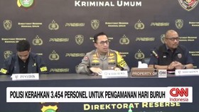 VIDEO: Polisi Kerahkan 3.454 Personel Untuk Pengamanan Hari Buruh