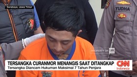 VIDEO: Tersangka Curanmor Menangis Saat Ditangkap