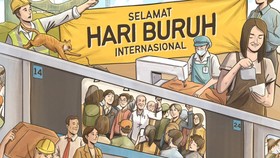 VIDEO: Jokowi Ucapkan Selamat Hari Buruh di Media Sosial