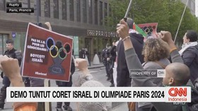 VIDEO: Demo Tuntut Coret Israel di Olimpiade Paris 2024