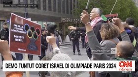 VIDEO: Demo Tuntut Coret Israel di Olimpiade Paris 2024