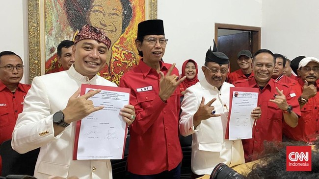 Elektabilitas Eri Cahyadi-Armuji Diuji Ketat oleh Pasangan Ahmad Dhani-Bayu dalam Persaingan Pilkada Surabaya