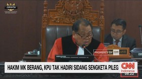 VIDEO: Hakim MK Berang, KPU Tak Hadiri Sidang Sengketa PILEG
