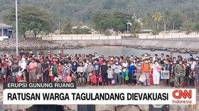 VIDEO: Ratusan Warga Tagulandang Dievakuasi