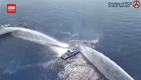 VIDEO: Kapal Coast Guard Filipina Ditembaki Kapal Tiongkok di LCS