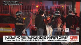 VIDEO: Unjuk Rasa Pro-Palestina Duduki Gedung Universitas Columbia