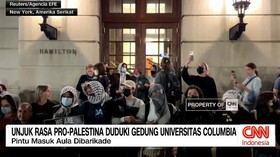 VIDEO: Unjuk Rasa Pro-Palestina Duduki Gedung Universitas Columbia