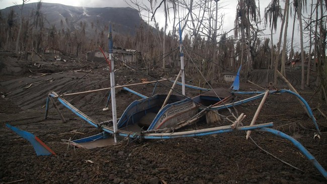 FOTO: Penampakan Kerusakan Desa Terdampak Parah Erupsi Gunung Ruang