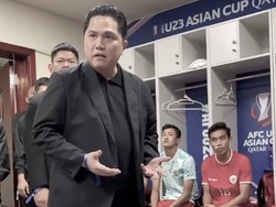 Momen Emosional Erick Thohir Bakar Semangat Timnas Indonesia U-23