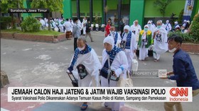 VIDEO: Jemaah Calon Haji Jateng & Jatim Wajib Vaksinasi Polio