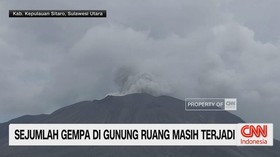 Sejumlah Gempa di Gunung Ruang Masih Terjadi