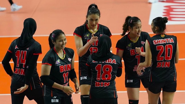 Megawati Hangestri Pertiwi menjadi pencetak poin terbanyak saat Jakarta BIN menelan kekalahan 2-3 dari Jakarta Popsivo Polwan di PLN Mobile Proliga 2024.