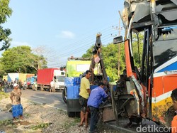 Ada Bekas Pengereman di Lokasi Kecelakaan Maut Bus Rajawali Indah