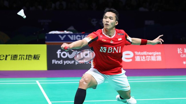 Jonatan Christie berhasil melaju ke perempat final China Open 2024 setelah bersusah payah mengalahkan andalan Prancis Toma Junior Popov, Kamis (19/9).