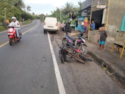 Ayah dan Anak di Jeneponto Tewas dalam Kecelakaan Mobil Vs Motor