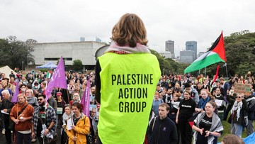 Puluhan Ribu Warga Ikut Aksi Bela Palestina di Jembatan Harbour Sydney