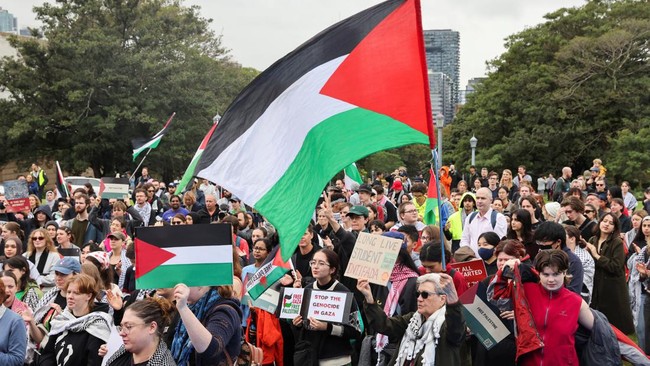 Aksi bela Palestina di kampus-kampus tak cuma terjadi di AS, tetapi meluas ke Inggris hingga Australia.