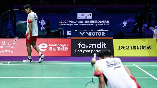 Ganda putra Indonesia Bagas Maulana/Muhammad Shohibul Fikri mengaku kecewa usai disingkirkan Kang Min Hyuk/Seo Seung Jae di Singapore Open 2024.