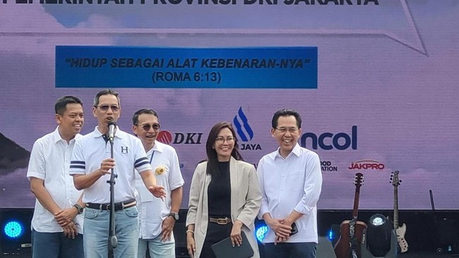Pemerintah Provinsi DKI Jakarta menggelar perayaan Paskah bersama para Aparatur Sipil Negara dan pegawai Badan Usaha Milik Daerah (BUMD) di Ecopark, Ancol.