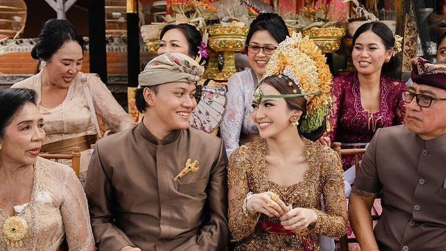 Potret Mahalini dan Rizky Febian Gelar Upacara Adat Bali Jelang Pernikahan