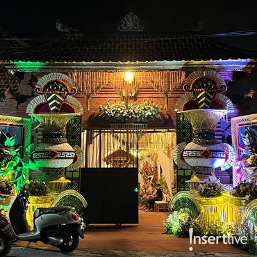 Suasana Rumah Mahalini di Bali Jelang Upacara Mepamit Penuh Dekorasi