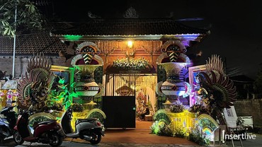 Suasana Rumah Mahalini di Bali Jelang Upacara Mepamit Penuh Dekorasi