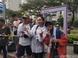 Ajak Warga Dukung Palestina, Zita Anjani Bagi-bagi Kopi Lokal di CFD