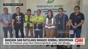 VIDEO: Bandara Sam Ratulangi Manado Kembali Beroperasi