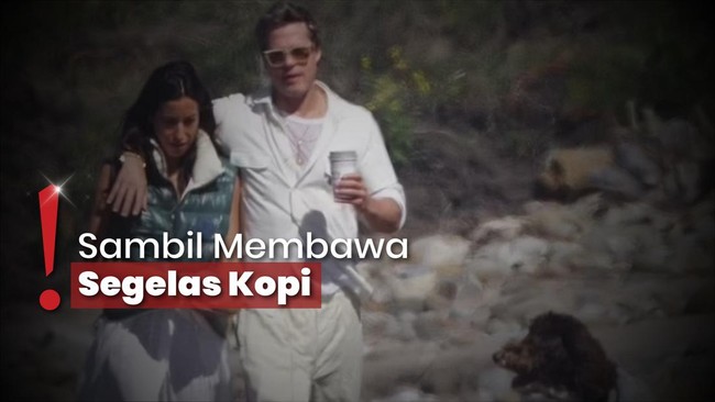 Terciduk Jalan di Pinggir Pantai, Brad Pitt Tergila-gila pada Ines de Ramon