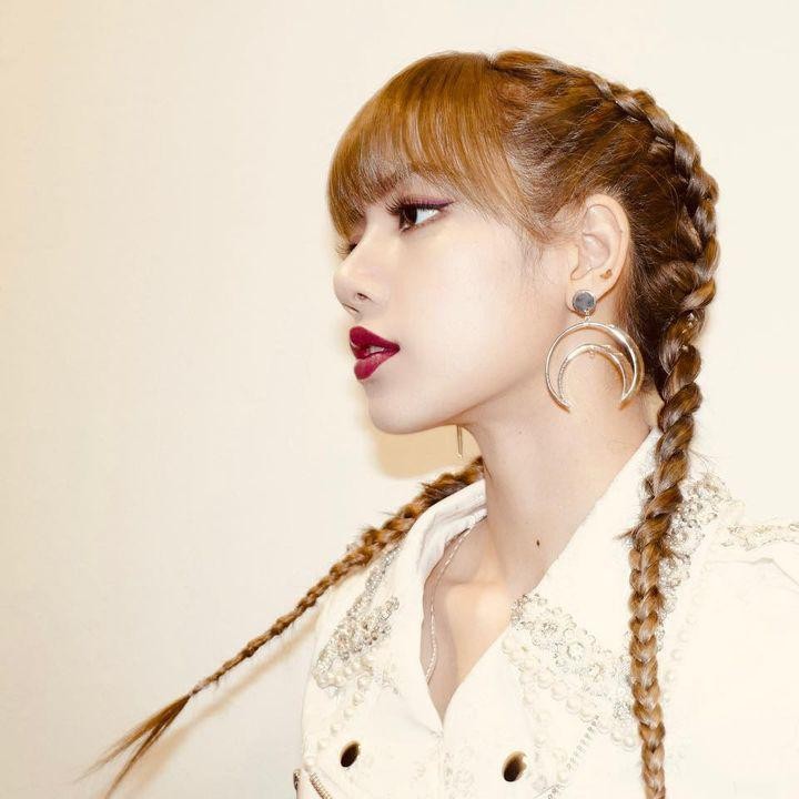 <p>Di potret satu ini, Lisa BLACKPINK berpose dengan rambutnya yang dirias ponytail kepang dua. Gaya rambut satu ini bisa Bunda kreasi lebih lanjut apabila ingin terlihat lebih rapi, seperti menggulung kepangnya menjadi satu. (Foto: Instagram @lalalalisa_m)</p>