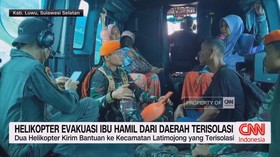 VIDEO: Helikopter Evakuasi Ibu Hamil dari Daerah Terisolasi