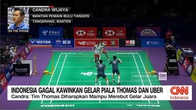 VIDEO: Indonesia Gagal Kawinkan Gelar Piala Thomas-Uber