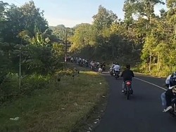 Nekat Konvoi Kelulusan, Rombongan Pelajar Gunungkidul Dikawal Polisi