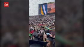 VIDEO : Pedemo Pro-Palestina Interupsi Wisuda Universitas Michigan AS