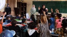 FOTO: Sukacita Anak-anak Palestina usai Sekolah TK Gaza Kembali Dibuka