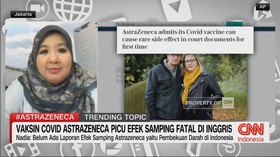 VIDEO: Vaksin Covid Astrazeneca Picu Efek Samping Fatal di Inggris