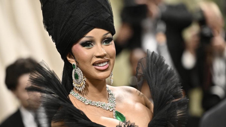 Cardi B attends The Metropolitan Museum of Art's Costume Institute benefit gala celebrating the opening of the "Sleeping Beauties&colon; Reawakening Fashion" exhibition on Monday&comma; May 6&comma; 2024&comma; in New York&period; &lpar;Photo by Evan Agostini&sol;Invision&sol;AP&rpar;