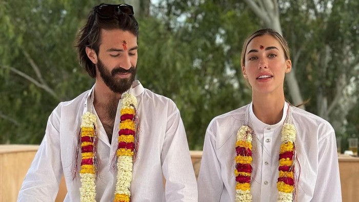 Leonardo Maria Del Vecchio dan Jessica Serfaty Michel/ Foto: Instagram/jessicamichel