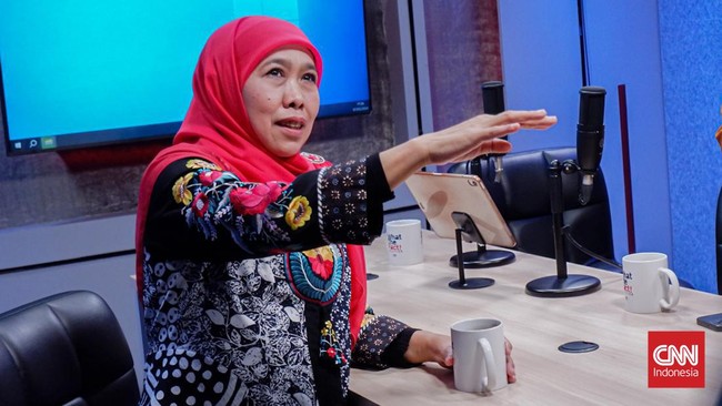 Khofifah mengatakan masyarakat Jatim memilih PKB, tapi belum tentu memilih Anies dan Cak Imin.