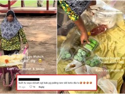 Unik! Nenek Ini Jualan Kue Pakai Gerobak Sorong Material