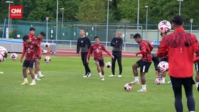 VIDEO: Tiba di Paris, Timnas U-23 Langsung Gelar Latihan