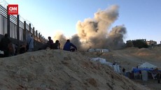 VIDEO: Israel Menggila, Ledakan Tak Henti di Langit Rafah