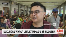 VIDEO: Dukungan Warga untuk Timnas U-23 Indonesia
