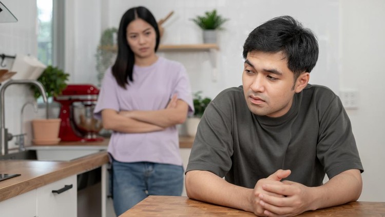 1638273174 Divorce and quarrels. couples are desperate and disappointed after marriage. Husband and wife are sad, upset and frustrated after quarrels. distrust, love problems, betrayals. family problem.