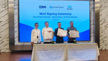 BRI Pertajam Digitalisasi Bersama Tencent Cloud dan Hi Cloud Indonesia