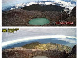 Danau Kawah Gunung Dempo Berubah Warna, PVMBG Ungkap Penyebabnya