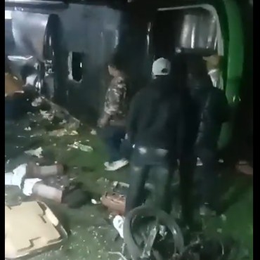 Viral Video Diduga Saat Kecelakaan Bus SMK Depok di Subang, Penumpang Panik dan Histeris