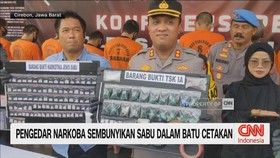 VIDEO: Pengedar Narkoba Sembunyikan Sabu dalam Batu Cetakan