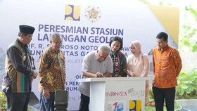 Menteri Basuki Resmikan Stasiun Lapangan Geologi Bayat