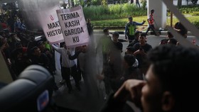FOTO: Sambutan Meriah untuk Timnas Indonesia U-23